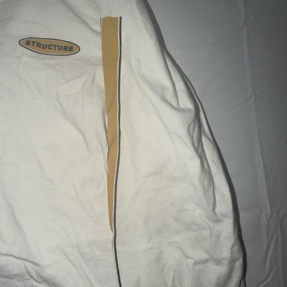 Vintage 90s Structure Y2K Millenium Logo T-Shirt Logo L/S Large - Picture 4 of 7